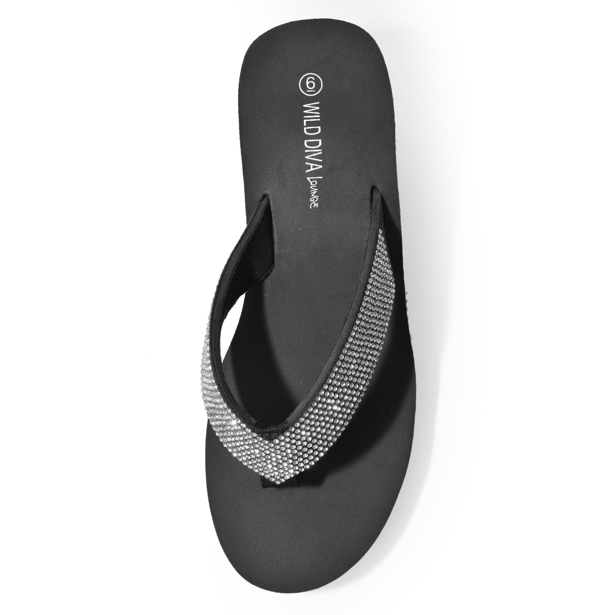 EVA Foam Rhinestone Platform Sandals – Wild Diva