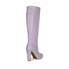 AMAYA-114 Almond Toe Knee-Length Block Heel Boots