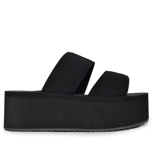 FELICIA-01 Double Strap Platform Foam Sandals