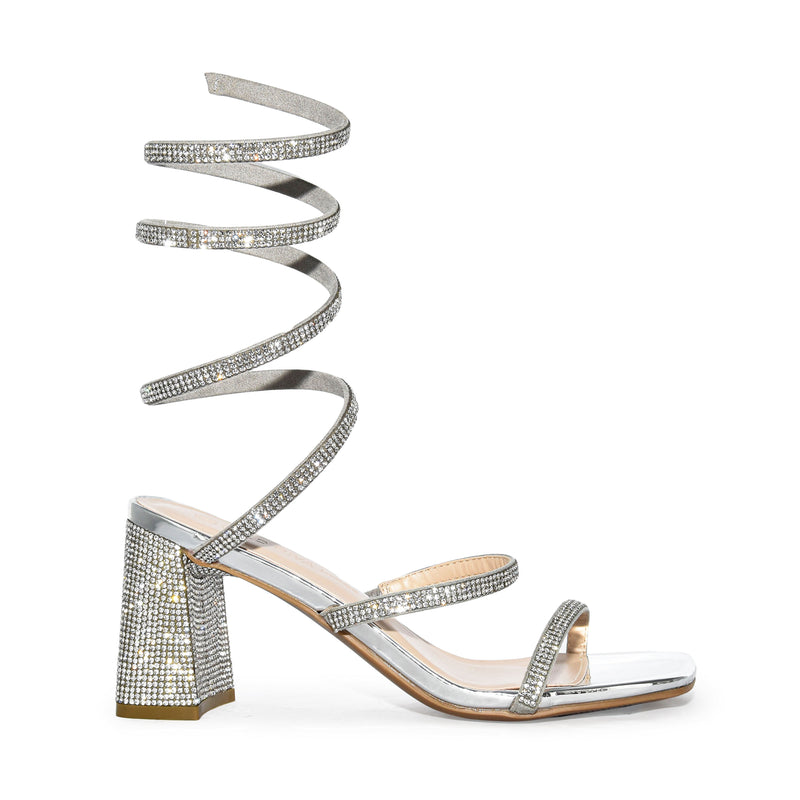 Buy Klexio Embellished Crystal Block Heels at Amazon.in