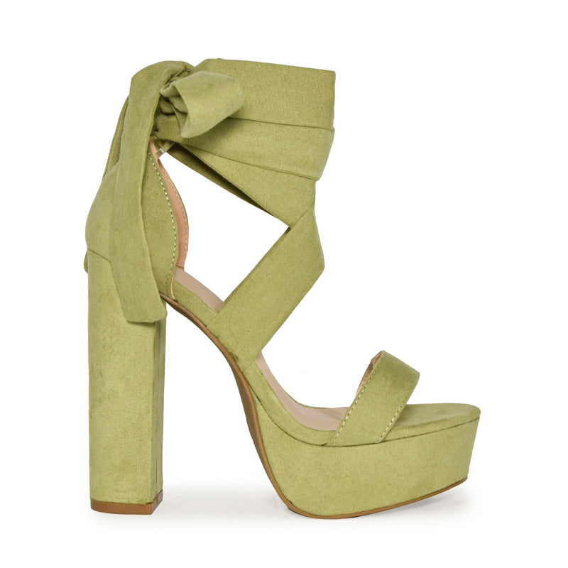 Sam Edelman | Shoes | Sam Edelman Yardley Olive Green Lace Up Block Heel  Dress Sandals Size | Poshmark