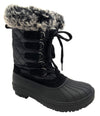Wild Diva Women's Mid Calf Winter Snow Boots - Warm Faux Fur Boot